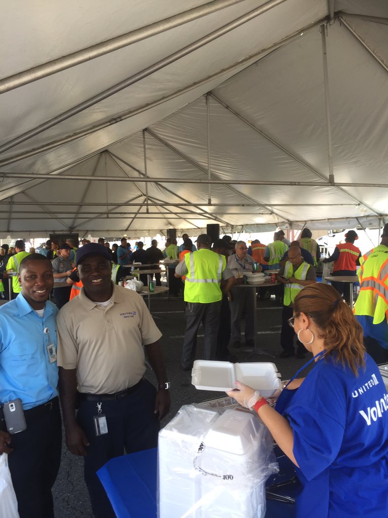 EWR Burger Bun & Safety Fair Employees enjoying food, music and hanging with co-worker #weareunited #