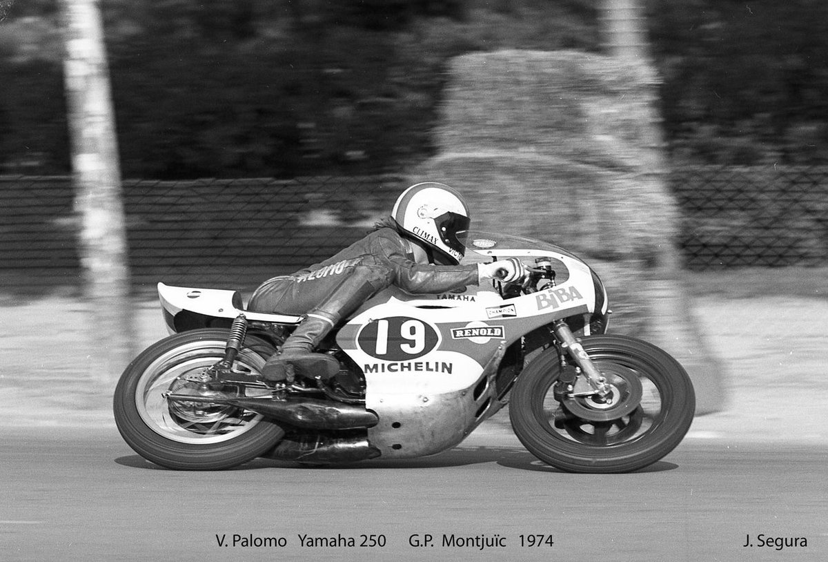 41 years ago today we lost Víctor Palomo.  
Pioneer Spanish racer: only Spaniard to win a 350cc GP, and a F-750 FIM Trophy.
Also water ski world champion '69, even Olympic bobsleigh!  
Gone too soon at 36 due to diabetes complications. RIP 
📷: J. Segura