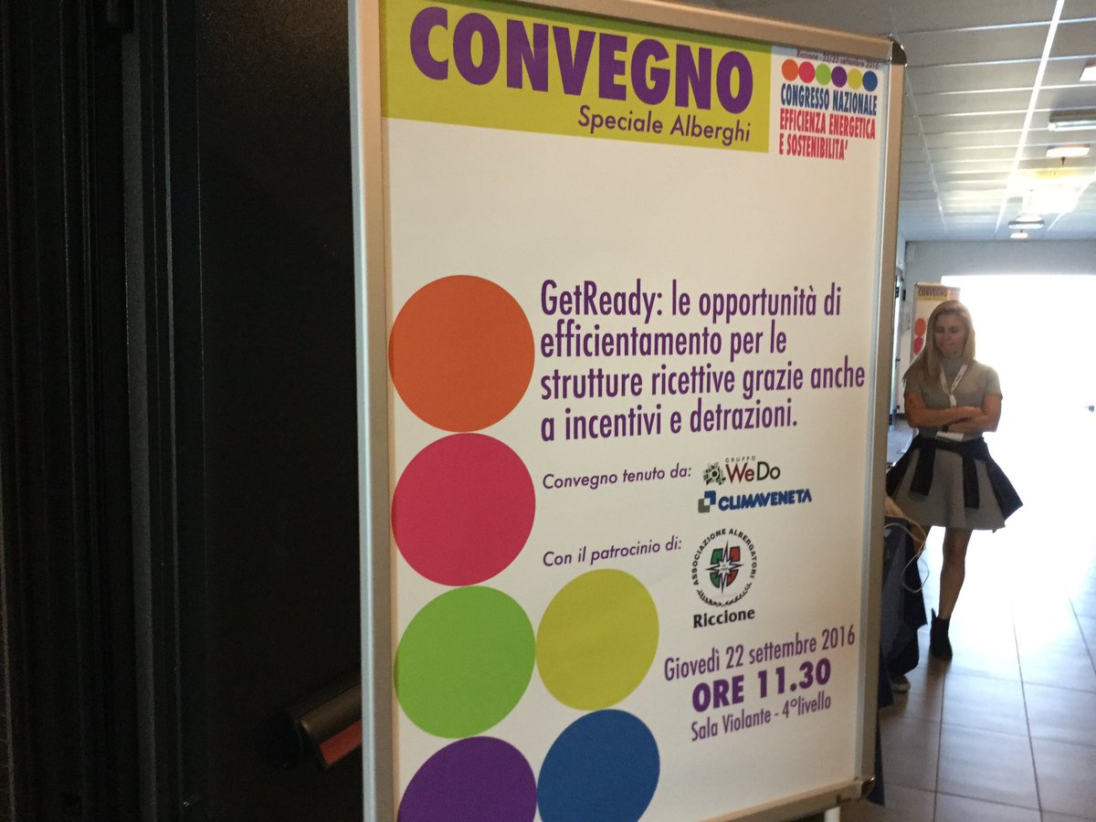 Retisostenibili's tweet photo. Si parla di sostenibilità e opportunità per le strutture alberghiere a @TweetRiccione al Congresso #WEDo #CGRWeDo2016 @ClimavenetaHVAC https://t.co/r9mVY9yv11