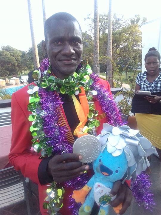 nkatende's tweet photo. Rio Paralympic 1500m silver medalist David Emong to benefit from presidential pledge with $1000 monthly payminister https://t.co/Lma1f6cY59