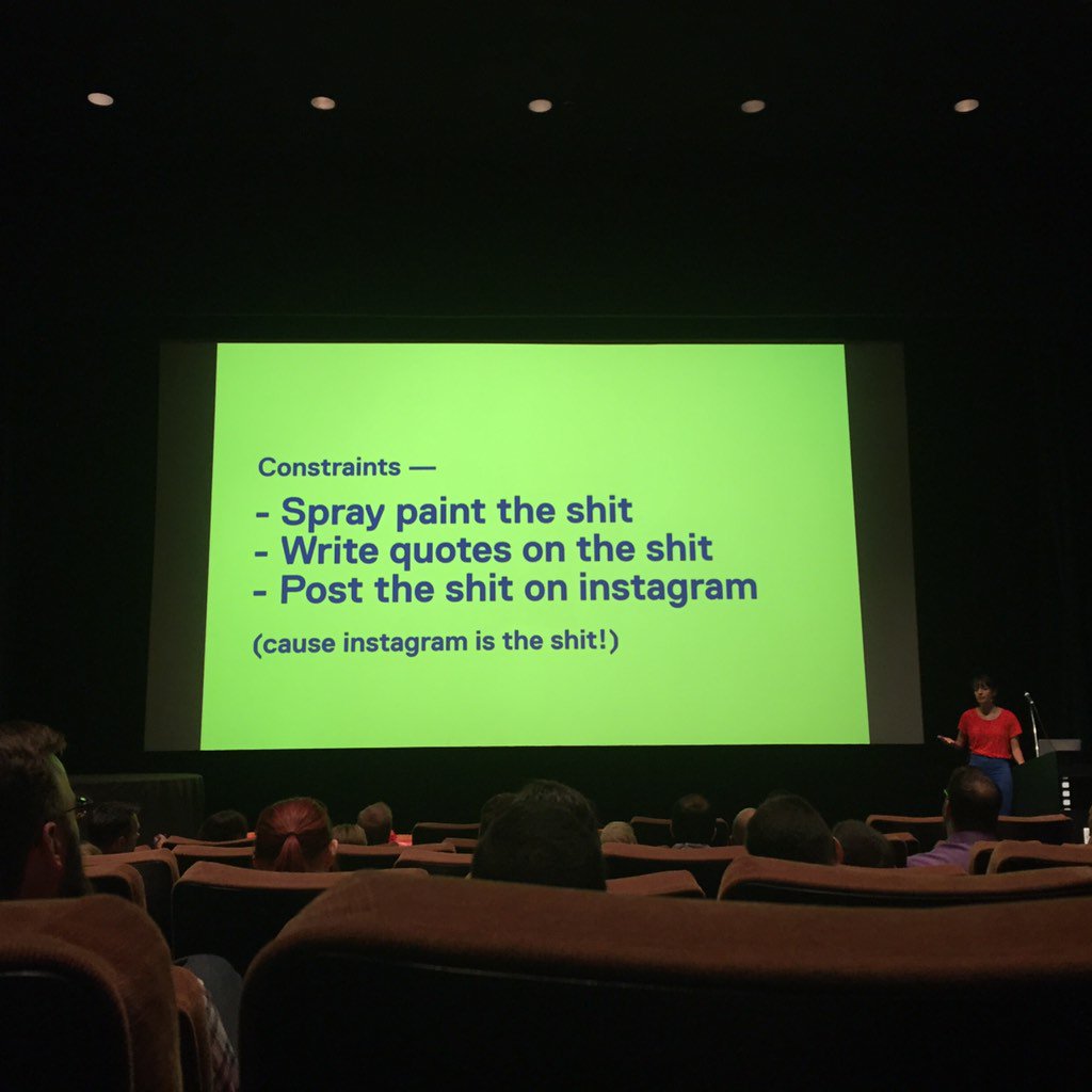 pemessier's tweet photo. @jessicavwalsh thank you for being the most interesting and inspiring human form of life. #webvisionschica https://t.co/U3q68het2K