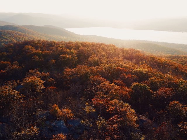 #FirstDayofFall essentials: this view, a good sweater, and a cider at our place.