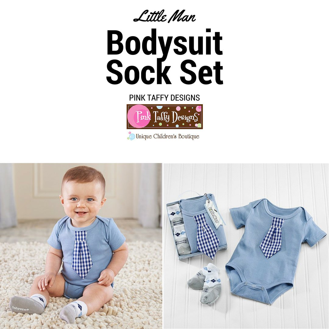 PinkTaffyDesign's tweet photo. https://t.co/5JzUWINu4p Little Man Bodysuit and Sock Set #littleman #tieshirt #babyboy #babygiftset https://t.co/omojckZ5OZ