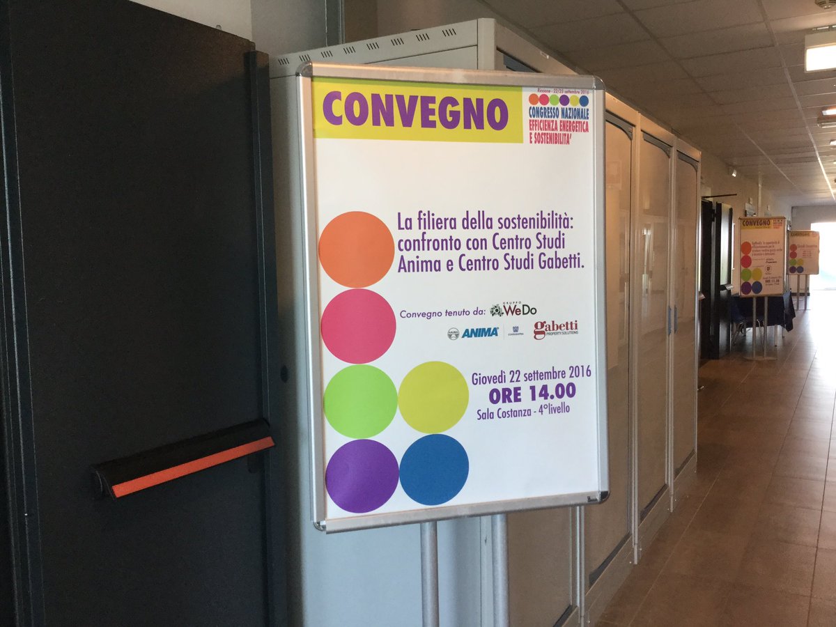 Retisostenibili's tweet photo. #sostenibilità e nuovo scenari di #mercato per le #PMI e #aziende del settore con @Fed_Anima @IndMeccanica #CGRWeDo2016 https://t.co/MyBBw8oWzU