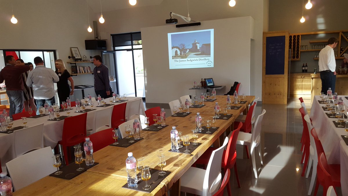 TheWhiskyMaker's tweet photo. .@ThreeShipsSA #whisky tasting set up with @LivetheJourney0 #proudlySA #differentisworthdoing @ebithj @Jigsaw_PR https://t.co/nGyJXBlmYg