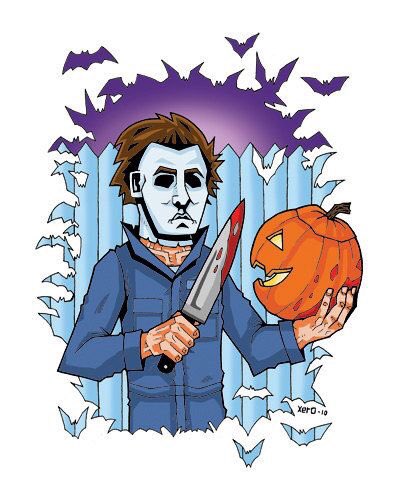 OddNMacabre's tweet photo. 🎶 On the #FirstDayofFall, Mikey gave to me, a carved pumpkin with a bloody knife... 
#horror https://t.co/ZyqAsdKb2b