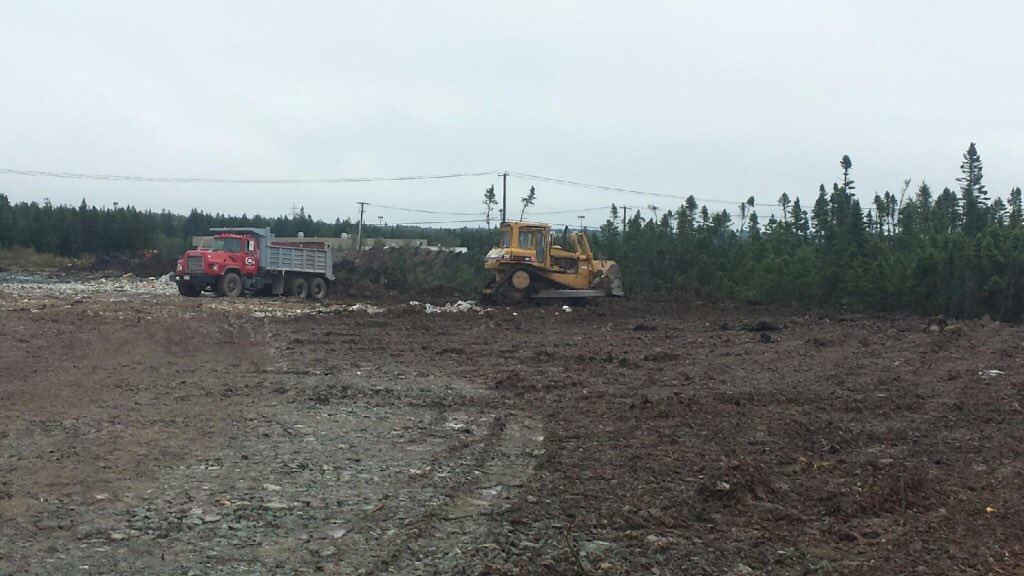 Another shot of Galbraith Construction preparing land in Spruce Lake Industrial Park. #industrialpark #saintjohn #nb