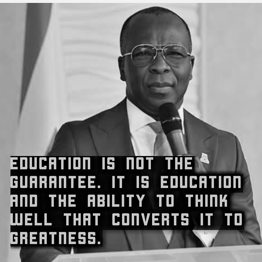 EILSeries's tweet photo. Education only can't guarantee greatness. You must have the ability to think well also to be great.
#eilseries https://t.co/Qml3LyA9Zv