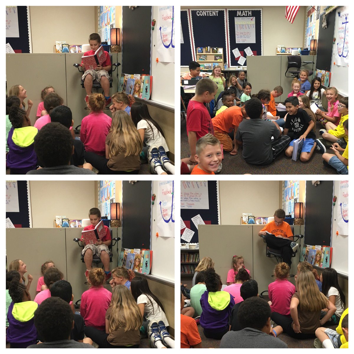 evansroom14's tweet photo. Crew 14 is having too much fun listening to each other's narratives! #crew14 #sillycharacters #weareauthors https://t.co/EDzTYXpWUF