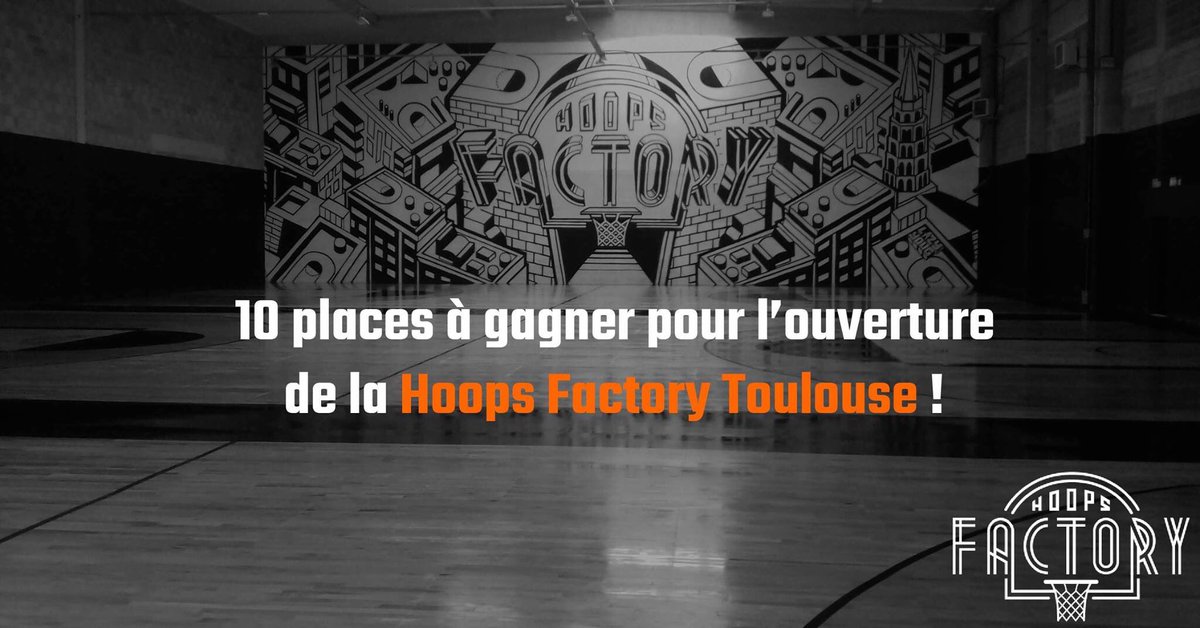 Hoops_Factory's tweet image. RT + follow pour être les premiers à fouler le parquet de #HoopsFactoryToulouse. 10 gagnants tirés au sort lundi
