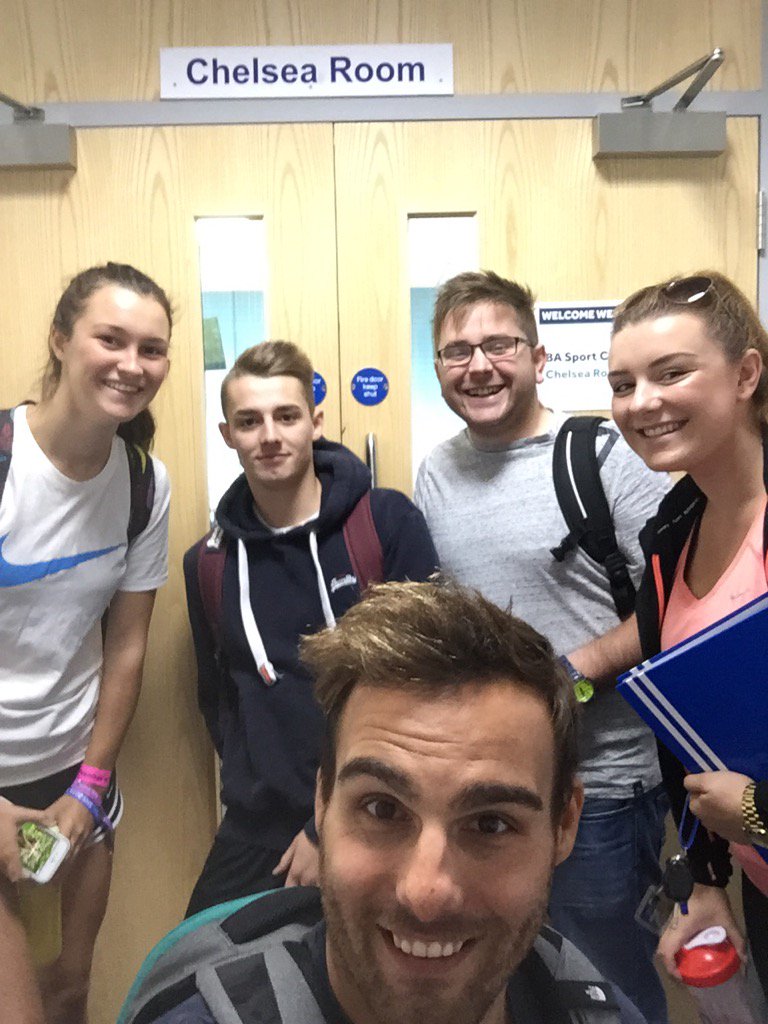 DanMeens's tweet photo. @MarjonSPDEV outside the the Chelsea room with Chelsey, Chris, Alex and @DanMeens https://t.co/4UE0c7r1bY