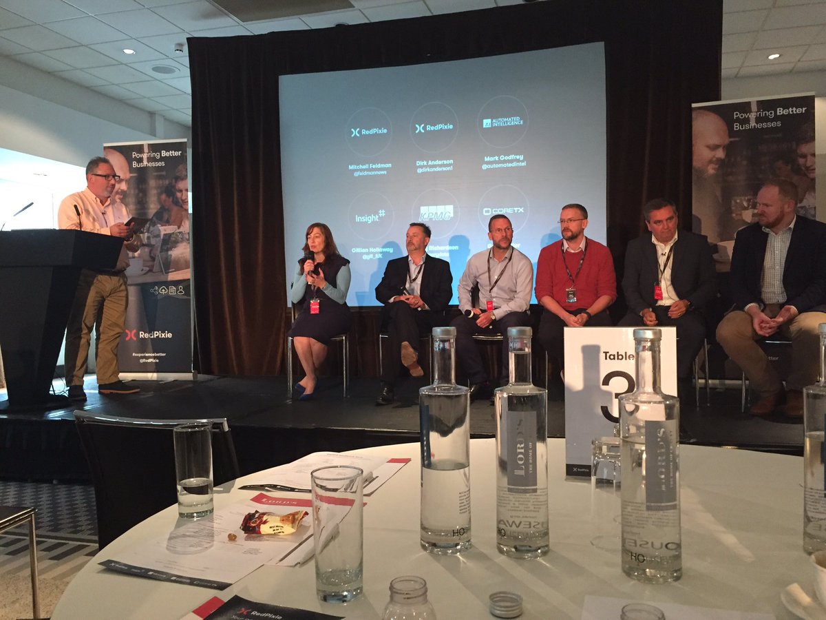InsightSeanUK's tweet photo. Q&A at our Art of Data Science event @gill_iuk @Insight_UK #AODS #redpixie @feldmannews https://t.co/Fc1B8zQ6gU