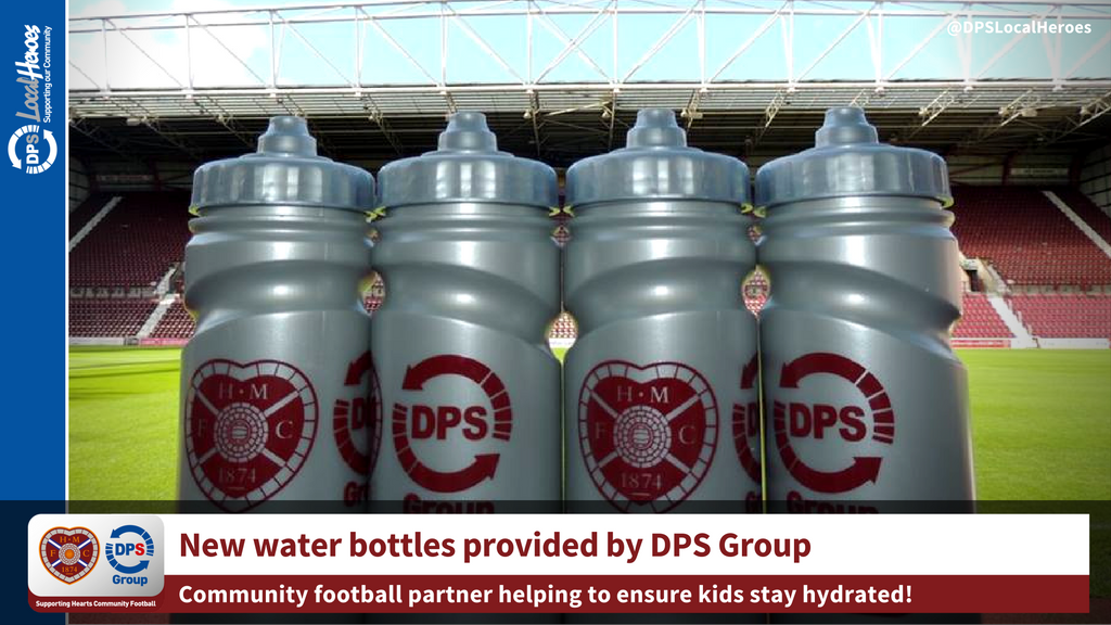 DPSLocalHeroes's tweet photo. Drink up! #DPSGroup helping @heartscoaching kids keep hydrated with our new water bottles! 🍶⚽️ https://t.co/dL3vjH9stn