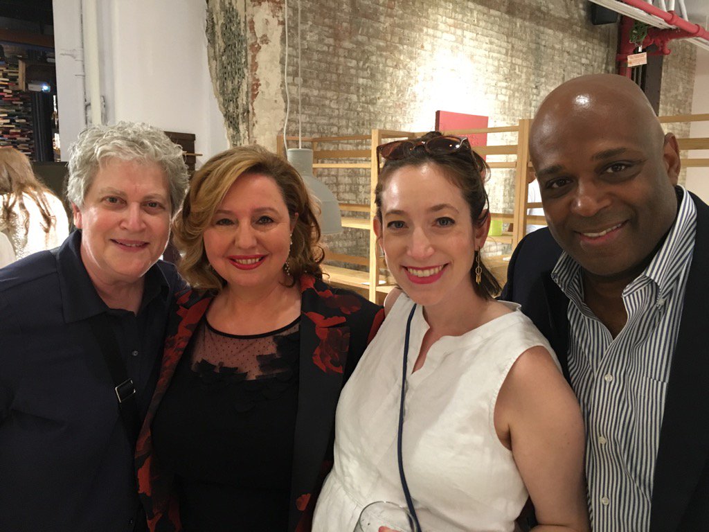So happy to celebrate Isabella Huffington's incredible talent with Agapi, Joey, and my beautiful daughter Rebecca!