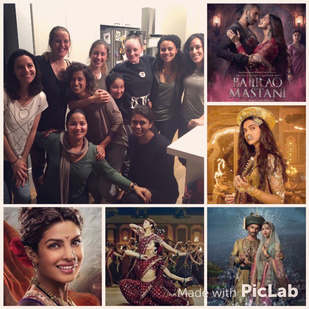 sirensdance's tweet photo. Sirens movie night last night watching Bajirao Mastani, giving context to our new dance to Pinga! #bollywoodresearch https://t.co/x4DHgAVbg3