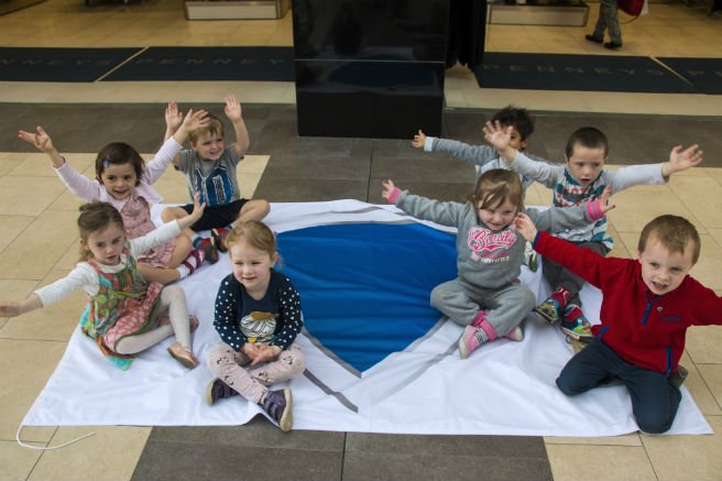 ISPCCChildline's tweet photo. Happy Days Playschool, one of the schools who took part in our Shield programme, launching the #ISPCCShield bangle in Mullingar https://t.co/h6SQmK7qX4