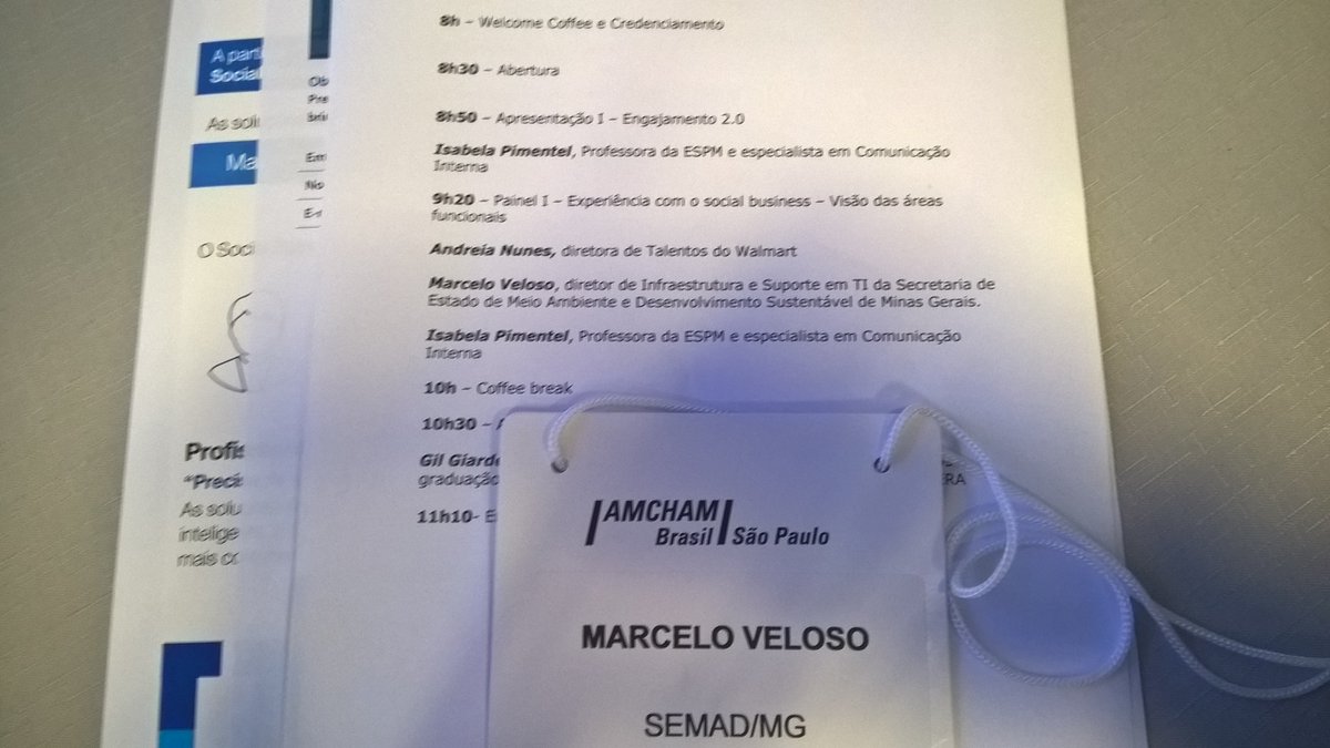 MVSecurityBR's tweet photo. Começando os trabalhos: Social Business - Criando Redes e gerando valor (@ Amcham São Paulo) https://t.co/Qqy2V4HW3q https://t.co/anwlvXmpD6