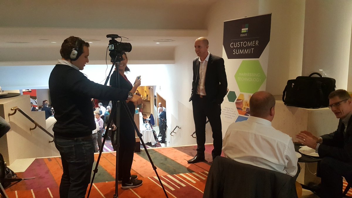 builtbyitc's tweet photo. Nick Conway stars in Vox pop @ the #Eque2Summit #CommittedToTechnology https://t.co/GMKsiWN20t