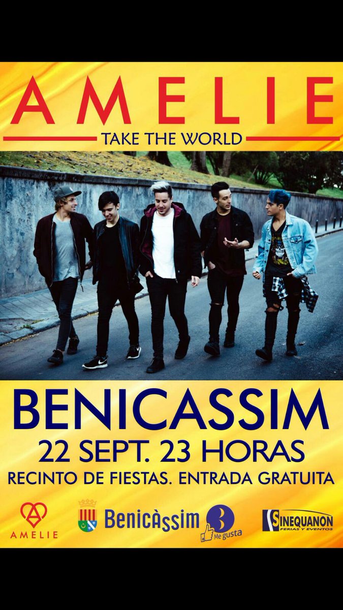 ¡Hoy toca cerrar la gira Take The World en Benicassim! ¿Estáis preparados? 🔥🎸⚡😉