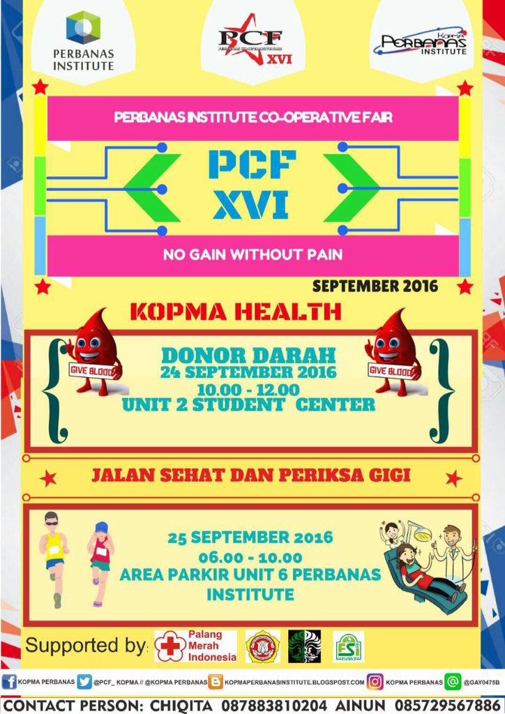 Yuk ikuti donor darah tgl 24sep16 dr jam 10-13 di Perbanas Institute <a href="/DNI_info/">DINAMIKA NEW IMAGE</a> <a href="/infobintaro/">Info Bintaro</a> <a href="/kicaupromo/">Kicau Promo</a> <a href="/iCampus_ID/">iCampus Indonesia</a> <a href="/EventJakartaCom/">Event Jakarta</a>