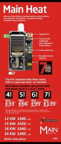 Check out our latest prices on <a href="/mainheating/">Main</a> regular boilers @BaxiNorthWest @BaxiMain #baxi #Nottingham #boilers