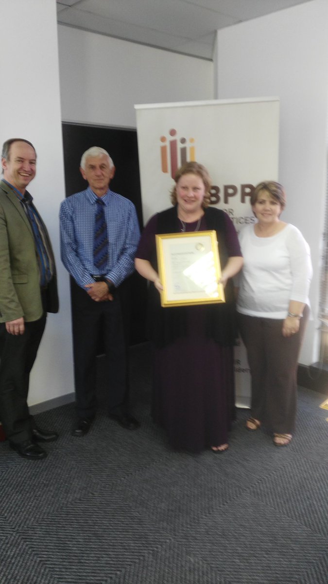 RonelCoetzee4's tweet photo. @SLeerCPD recieves their accreditation from the @SABPP1. Well done and welcome. https://t.co/wxgVK3OE3G