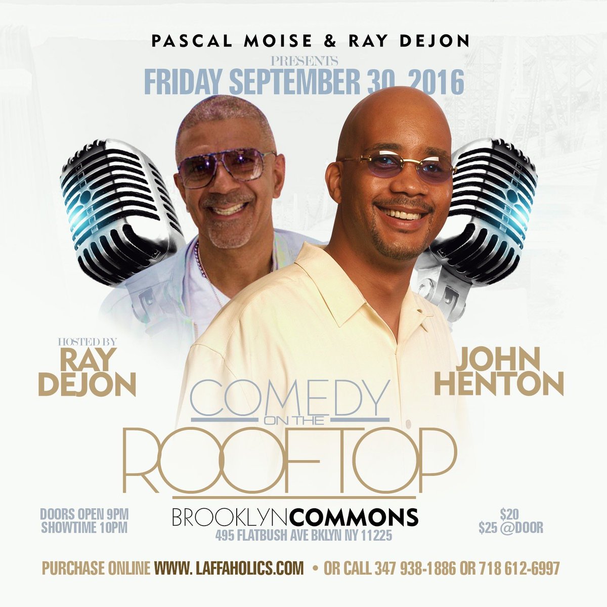 Raydejon's tweet photo. John Henton live  September 30th at Brooklyn Commons, hosted by Ray DeJon #dejonent tickets available at https://t.co/XCWYecX9tE https://t.co/eDjBAkQ46j
