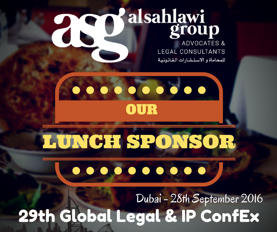 events4sure's tweet photo. Al Sahlawi Group we are glad to have you on board as our #Lunch #Sponsor for #29GlobalLegalIPConfEx #Dubai. Visit https://t.co/TWnntIKqdm https://t.co/O43nbydfan