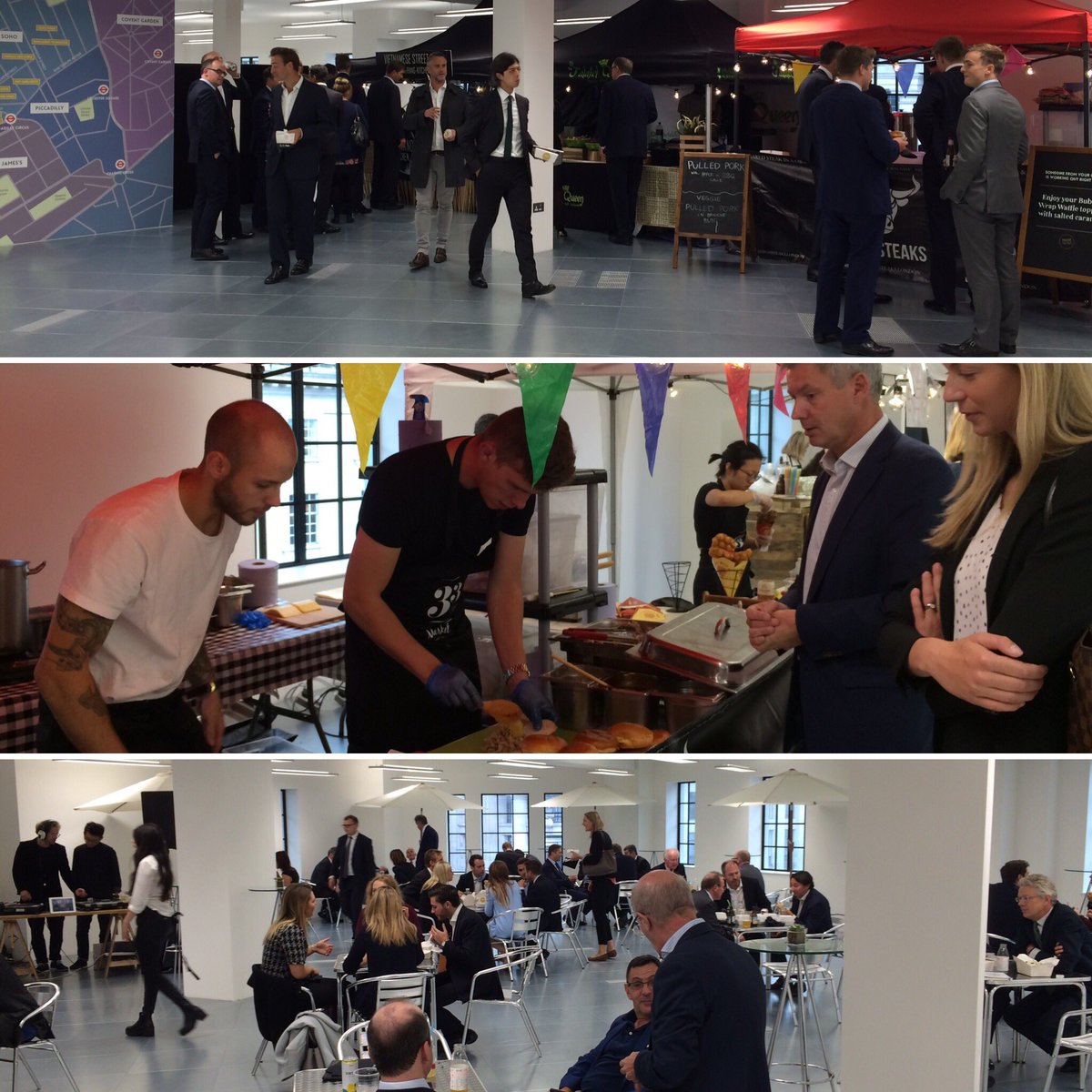 J2agency's tweet photo. Enjoying the buzz of the 33 Glasshouse Street market @Hermesinvest @CushWakeUK @Colliers_UK https://t.co/sTlCykU9ne