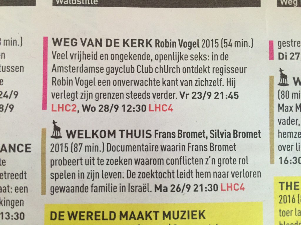 robin_vogel's tweet photo. #wegvdkerk vanaf morgen op @Nedfilmfestival @louishartlooper @Utrecht https://t.co/Bnb5VAYpIn
