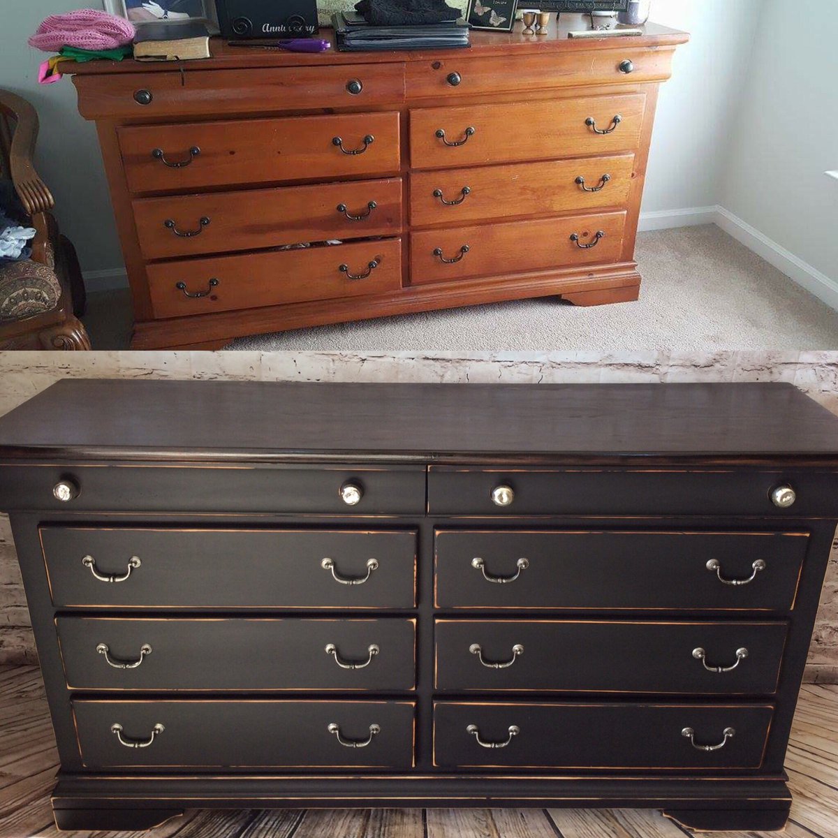 #beforeandafter #chalkpaint #diy #love #upcycle