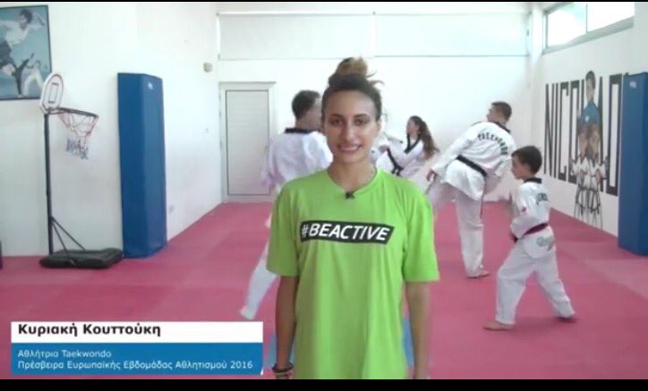 womensport_cyp's tweet photo. #European gold medalist #Taekwondo Kyriaki Koutoukki is one of #EWoS2016 ambassadors for #Cyprus #BeActive https://t.co/bcvJfKCvjH
