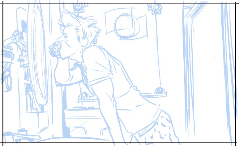 nathanfoxy's tweet image. #SKETCHofTHEday "Brusha' Brusha' Bruuushaa'..." #WIP #PitchWORK #StayTUNED!