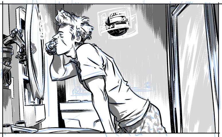 nathanfoxy's tweet image. #SKETCHofTHEday "Brusha' Brusha' Bruuushaa'..." #WIP #PitchWORK #StayTUNED!