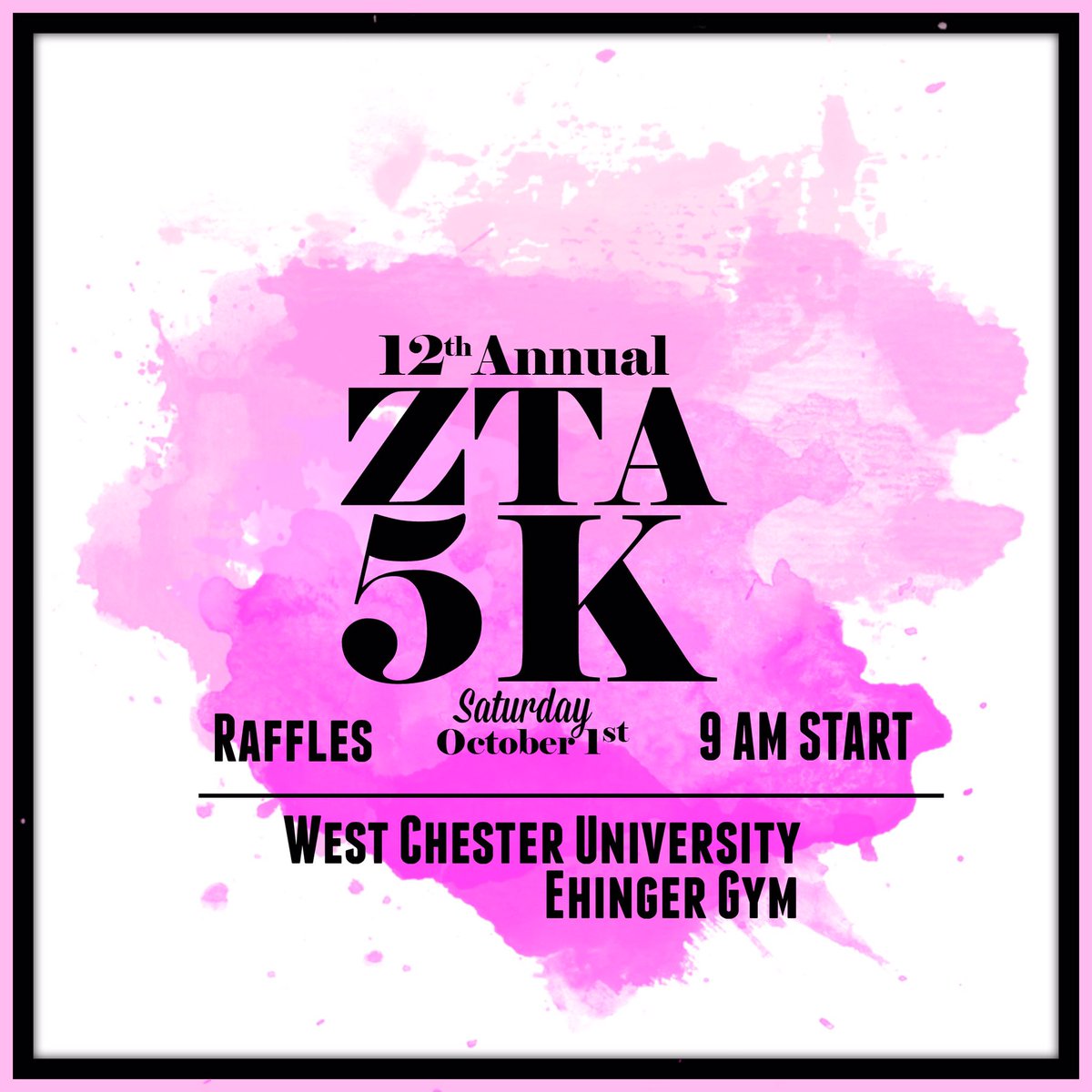 ZTAWCU's tweet image. Our Annual 5k is just a few short weeks away! Be sure to sign up here at: bit.ly/2d6Ep95 #ThinkPinkThinkZTA 💕🎀