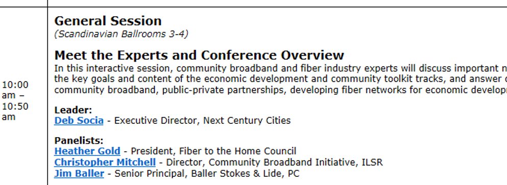 Ann Treacy (@annt) on Twitter photo Oct 19 Look forward to fiber/broadband overview w <a href="/JimBaller/">Jim Baller</a> <a href="/communitynets/">Christopher Mitchell</a> <a href="/dsocia/">Deb Socia</a> <a href="/MuniNetworks/">Community Networks</a> <a href="/bbcmag/">BroadbandCommunities</a> bbcmag.com/minneapolis/ #BBCECO16 Oct 19 Look forward to fiber/broadband overview w <a href="/JimBaller/">Jim Baller</a> <a href="/communitynets/">Christopher Mitchell</a> <a href="/dsocia/">Deb Socia</a> <a href="/MuniNetworks/">Community Networks</a> <a href="/bbcmag/">BroadbandCommunities</a> bbcmag.com/minneapolis/ #BBCECO16