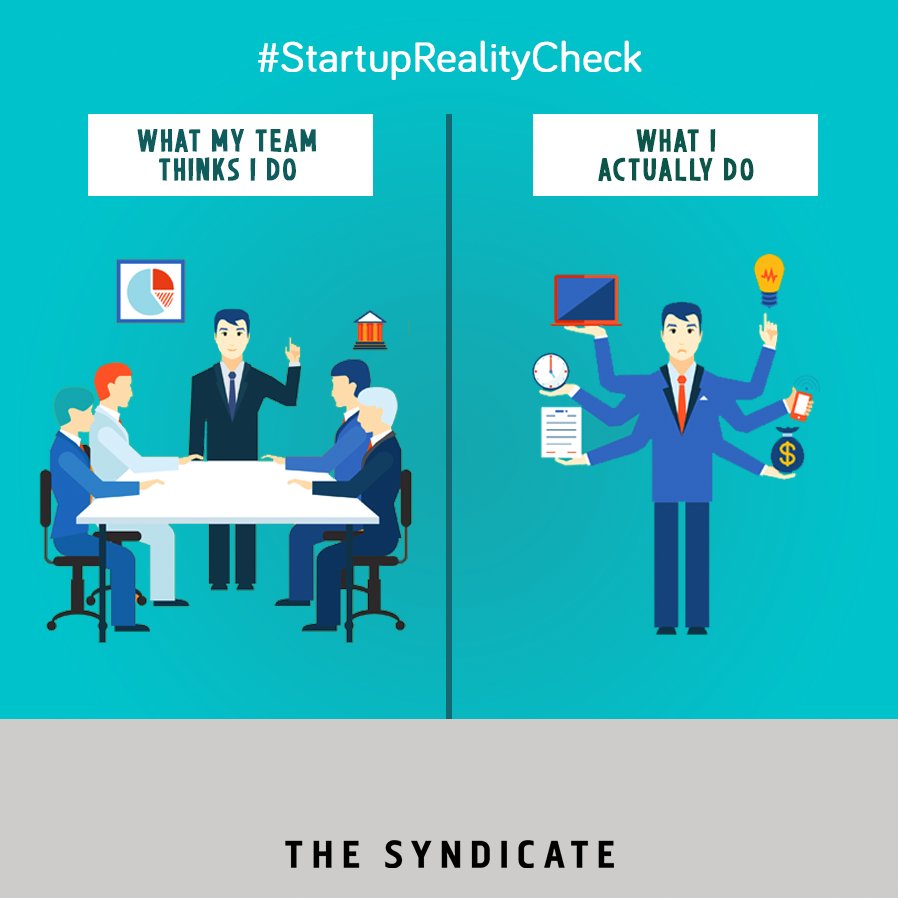 SyndicateTech4u's tweet photo. #StartupRealityCheck Multitasking is a must when you are in a #Startup
#Business #Entrepreneurs https://t.co/EN4lD6Z6b8 https://t.co/cVQAEX6ItK