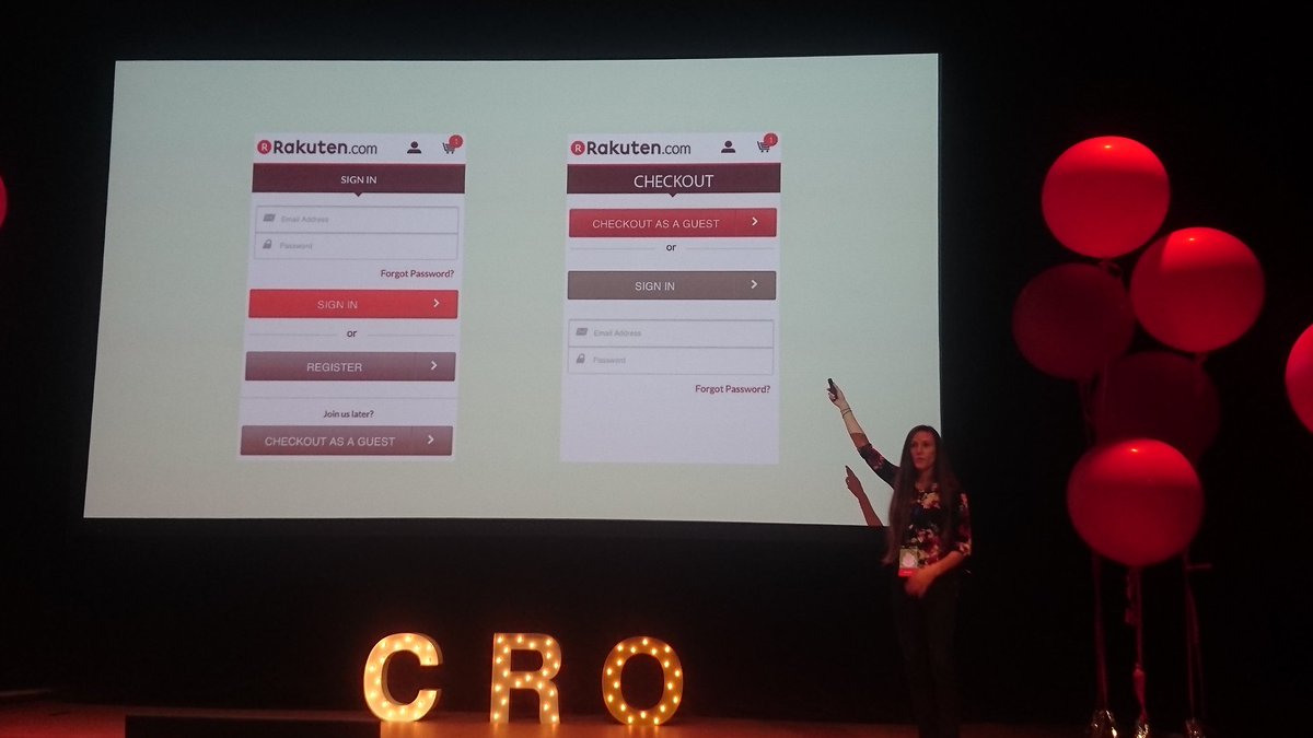Linda Bustos means 24% of visitors will leave the site if there's no guest checkout. So make sure to simplify the checkout process. #Cjam6