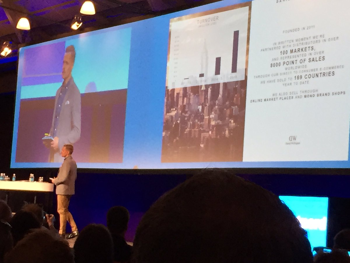 saraohman's tweet photo. Daniel Wellington säljer till 169 länder via egen e-handel. Snart är vi där även med https://t.co/SEfPdRCMtx 👏💪 #eforum16 https://t.co/8igx1UXfJa