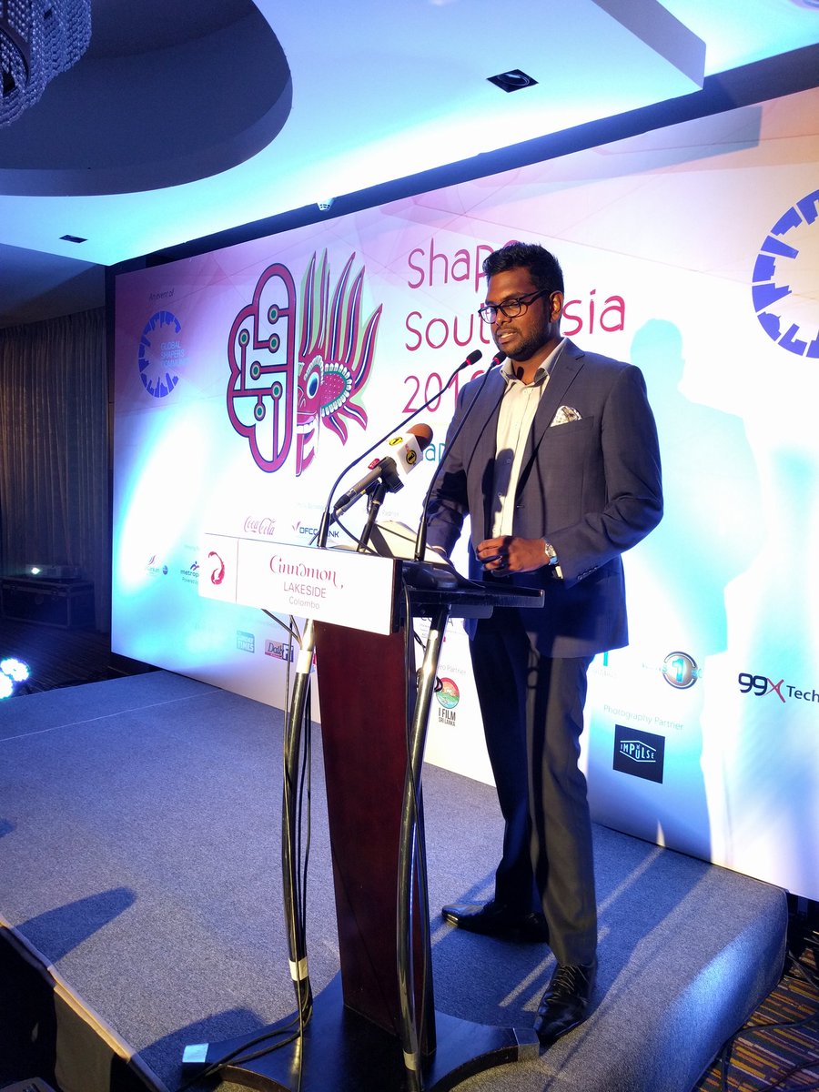 ColomboShapers's tweet photo. Curator of the Global Shapers Colombo Hub - @anushwij - delivering the welcome address at #ShapeSouthAsia 2016 https://t.co/tYmb3hWxDI