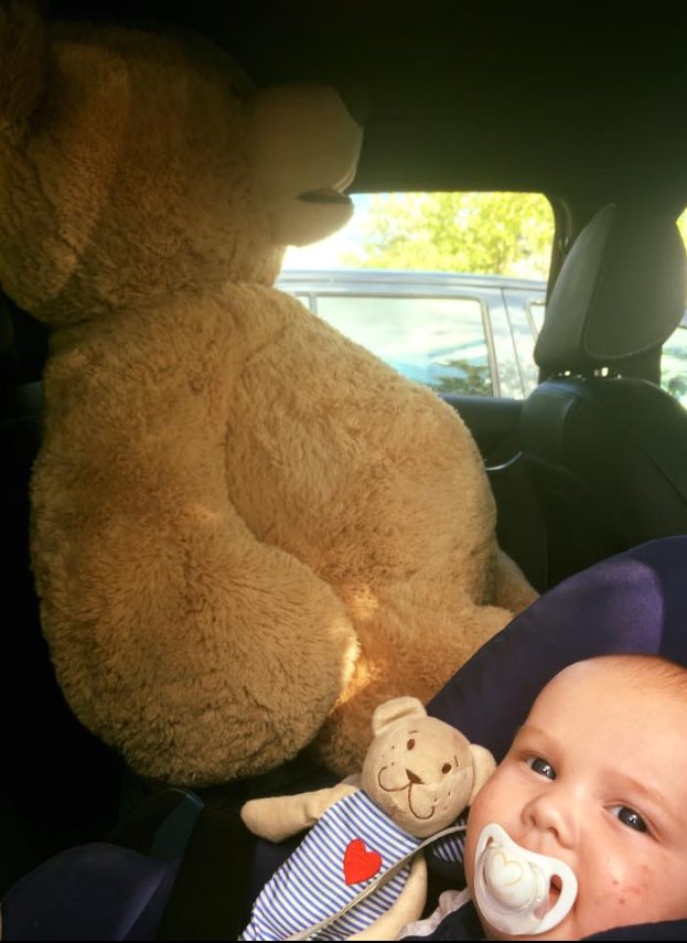 lululowe's tweet photo. Thanks to @McDonalds in Milton Keynes #centremk after we guessed the name correctly and won a giant teddy... our son's pretty happy! https://t.co/i4H1E6k1Xx