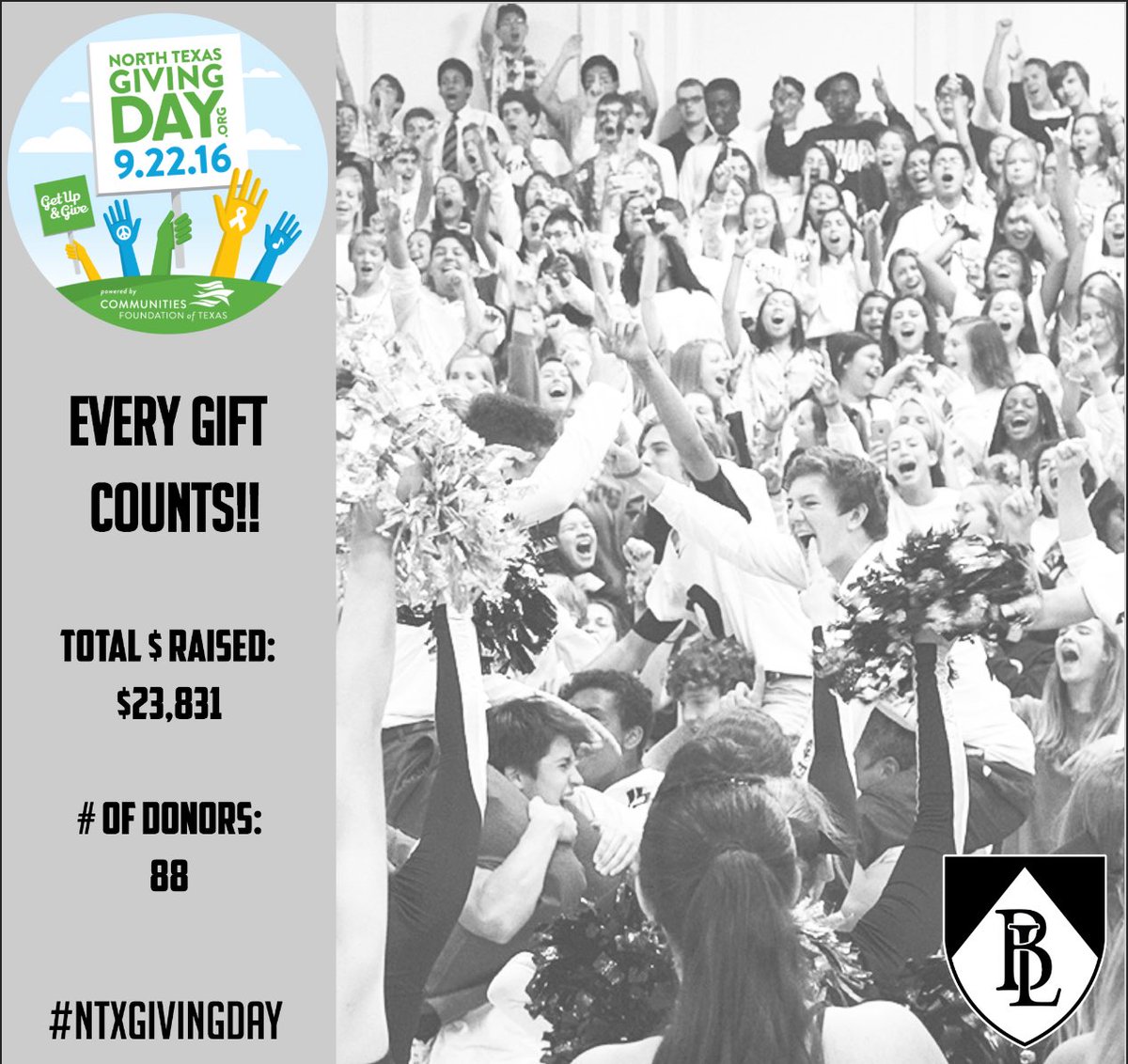 BishopLynch's tweet photo. #BLFriars - #NTXGivingDay 🚨UPDATE ALERT 🚨 https://t.co/vrCi6eEDHg
