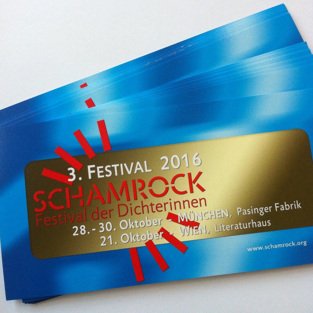 Das Programm für das 3. Schamrockfestival der Dichterinnen ist online. #schamrock #schamrockfestival #münchen