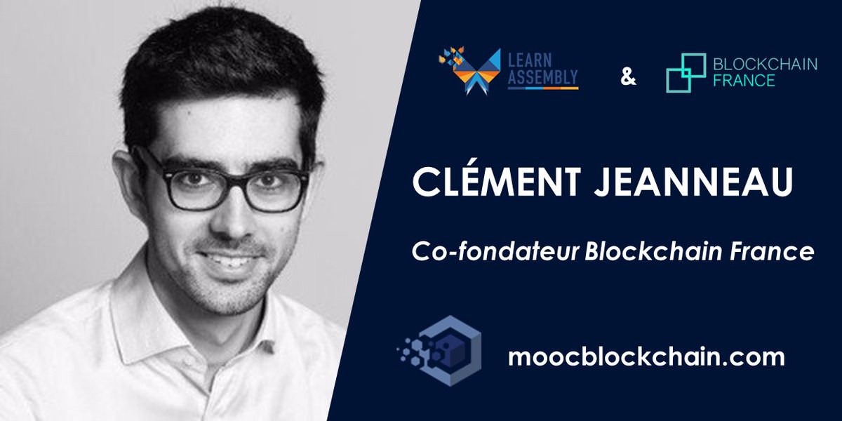 moocblockchain's tweet photo. Retrouvez Clément Jeanneau (@Clemnt_Jeanneau) dans le MOOC #blockchain ! Plus d'infos ► https://t.co/0ayR6UfNaW  #fintech https://t.co/JDyhjDqla5