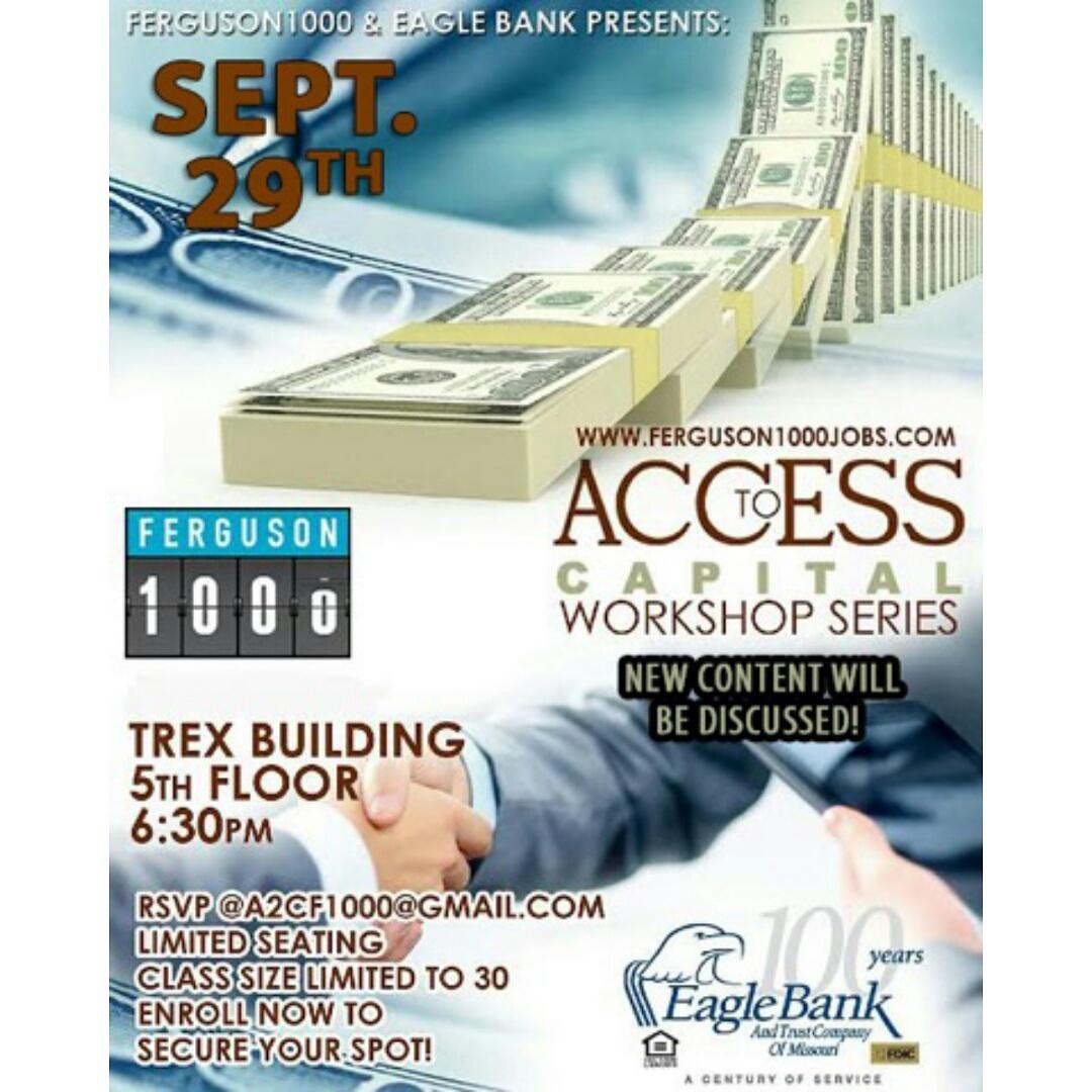 1000Ferguson's tweet photo. One week away! RSVP via email A2cf1000@gmail.com our partners @EagleBankSTL  has some great content to share! https://t.co/ACDToVqYIJ