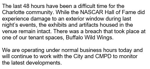 NASCARHall's tweet photo. Update from the NASCAR Hall of Fame: https://t.co/6lnGRP11tn