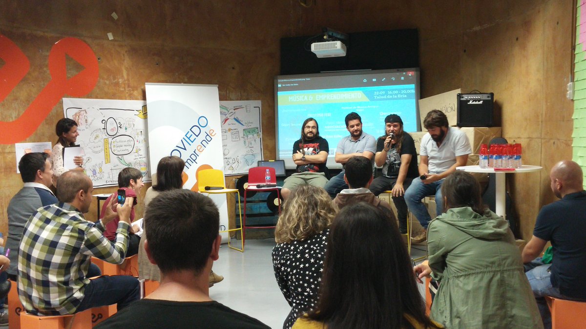 OviedoEmprende's tweet photo. Alberto Rionda #DerrameRockSchool, lider de #Alquimia y compositor en #Avalanch hoy en #MusicayEmprendimiento en @taluderia #Oviedo https://t.co/w6fAOULwj4