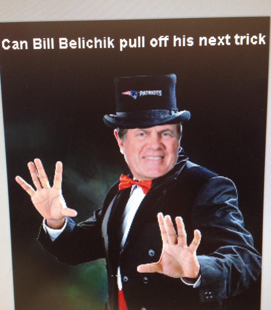 gm3002000's tweet photo. Can bill belichick &amp; the patriots work their magic again tonight https://t.co/fZKWjsYDqE