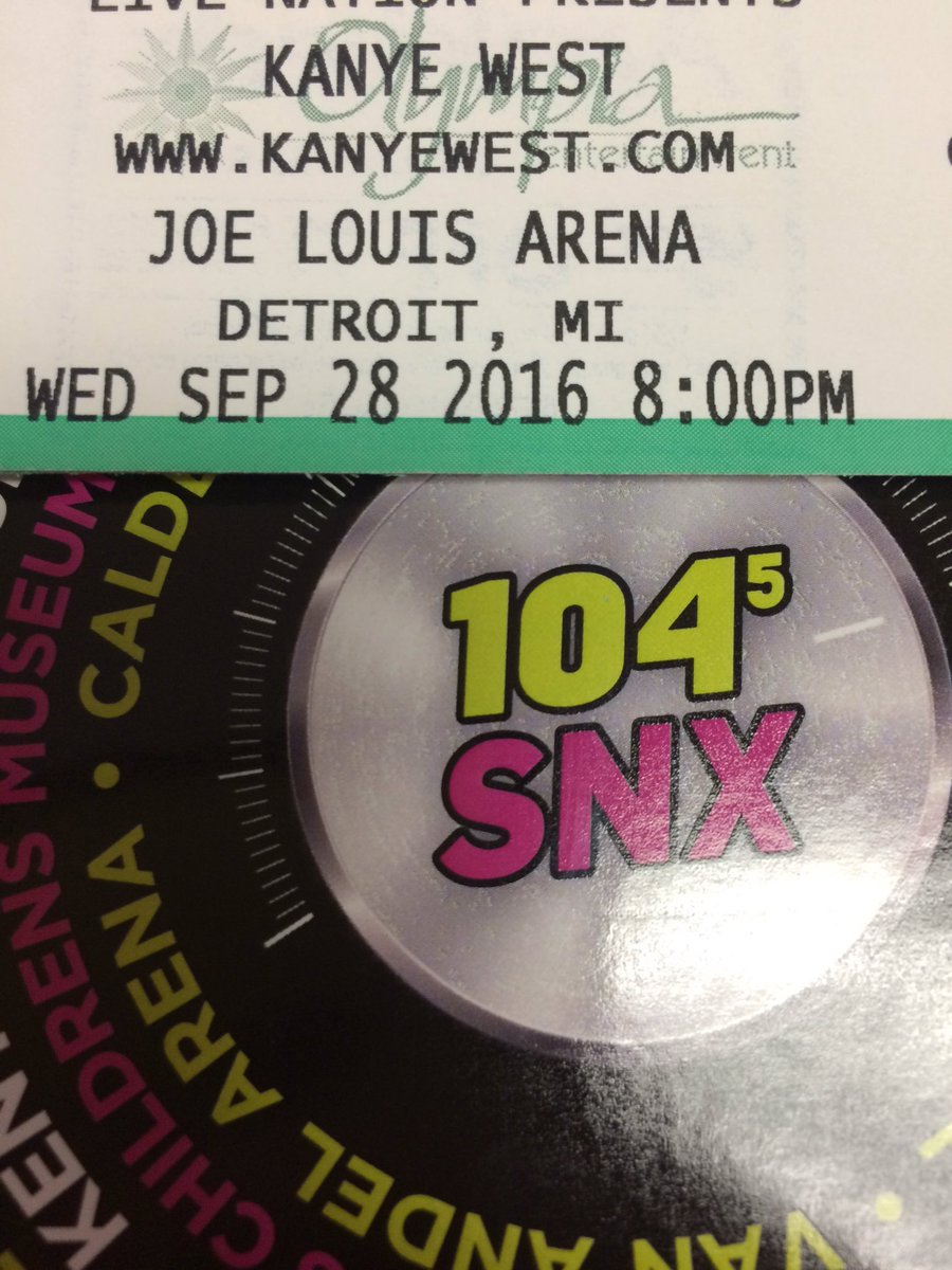 1045SNX's tweet photo. Win tickets to see @kanyewest in Detroit NOW!! RT and follow to enter. We will pick a winner at 4p #KanyeAllDay https://t.co/0VGpoIyJIf