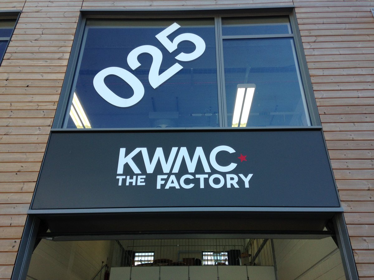 Love our striking new signage for <a href="/kwmcthefactory/">KWMC: The Factory</a>, courtesy of <a href="/_ThinkIMAGE/">THINK IMAGE</a> #branding #vinyl #signage